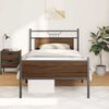 vidaXL Cadre de lit sans matelas ch&ecirc;ne marron 100x200 cm