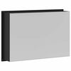 vidaXL Niche de Douche Noir 45 x 30 x 9,5 cm Acier inoxydable