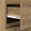 vidaXL Buffet Ch&ecirc;ne artisanal 40 x 35 x 70 cm Bois d'ing&eacute;nierie et fer