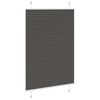 vidaXL Store pliss&eacute; noir 95x100 cm largeur du tissu 94,4 cm polyester
