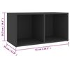vidaXL Ensemble de meubles TV 5 pcs Gris Bois d'ing&eacute;nierie