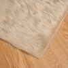 vidaXL Tapis en fausse Tafalla Beige 60 x 110 cm Polyester