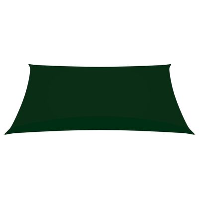 vidaXL Voile de parasol tissu oxford rectangulaire 4x6 m vert foncé