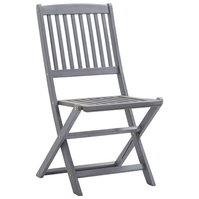 vidaXL Chaises pliables d'extérieur lot de 2 Bois d'acacia solide