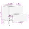 vidaXL Table de chevet avec tiroir 2 pcs Marron 40 x 33,5 x 46 cm