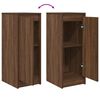 vidaXL Buffet ch&ecirc;ne marron 29,5x34x76 cm bois d'ing&eacute;nierie