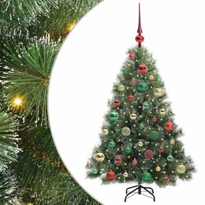 vidaXL Sapin de Noël artificiel avec 150 LED Vert 120 cm PE et PVC