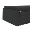 vidaXL Salon de jardin 2 pcs avec coussins R&eacute;sine tress&eacute;e Noir