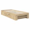 vidaXL Cadre de lit Ch&ecirc;ne Sonoma 90 x 200 cm Bois d'ing&eacute;nierie