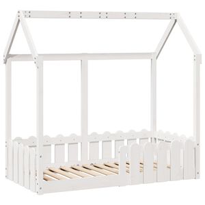 vidaXL Cadre de lit d'enfants forme de maison sans matelas 70x140 cm