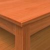 vidaXL Table basse cire marron 100x100x40 cm bois massif de pin