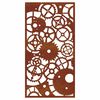 vidaXL D&eacute;coration murale jardin 105x55 cm design de roue dent&eacute;e