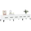 vidaXL Meuble TV Blanc brillant 150x34,5x30 cm Bois d'ing&eacute;nierie