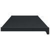 vidaXL Appui de fen&ecirc;tre Anthracite avec grain de bois PVC