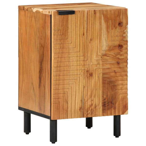vidaXL Meuble de Lavabo de Salle de Bain avec porte Bois d'ing&eacute;nierie