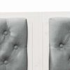 vidaXL T&ecirc;te de lit Autre Blanc et gris clair 150 cm Bois massif en pin