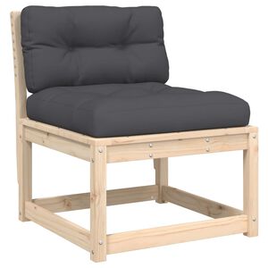 vidaXL Canap&eacute; de jardin avec coussins bois de pin solide