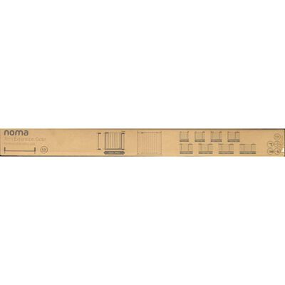 Noma Extension de barrière de sécurité Easy Pressure Fit 7 cm 93682