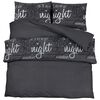 vidaXL Ensemble de housse de couette noir et blanc 135x200 cm coton