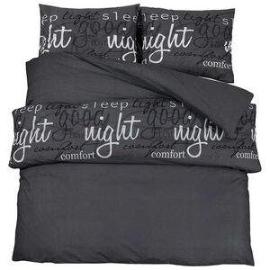vidaXL Ensemble de housse de couette noir et blanc 135x200 cm coton