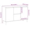 vidaXL Buffet chêne artisanal 102x35x70 cm bois d'ingénierie