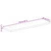 vidaXL Dessus de table 110x20x2,5cm rectangulaire bois massif manguier