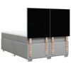 vidaXL Sommier &agrave; lattes de lit avec matelas Gris clair 160x200cm Tissu