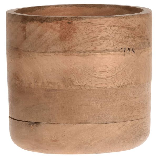 Home&Styling Ensemble de pots de fleurs 3 pcs bois de manguier massif