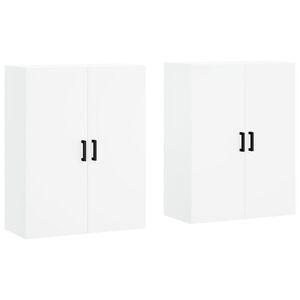 vidaXL Armoires murales 2 pcs blanc 69,5x34x90 cm