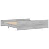 vidaXL Cadre de lit sans matelas sonoma gris 180x200 cm