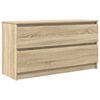 vidaXL Meuble TV ch&ecirc;ne sonoma 100x35x54 cm bois d'ing&eacute;nierie