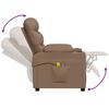vidaXL Fauteuil de massage Cappuccino Similicuir