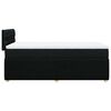vidaXL Sommier &agrave; lattes de lit avec matelas Noir 100x200 cm Tissu