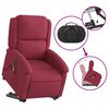 vidaXL Fauteuil inclinable de massage électrique rouge bordeaux