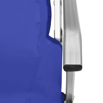 vidaXL Chaises de camping pliables 2 pcs Bleu
