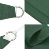 vidaXL Voile parasol tissu oxford triangulaire 3,6x3,6x3,6m vert foncé