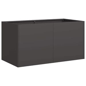 vidaXL Jardini&egrave;re noir 80x40x40 cm acier lamin&eacute; &agrave; froid