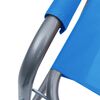 vidaXL Chaises de metteur en sc&egrave;ne lot de 2 Acier Bleu