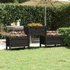 vidaXL Jardini&egrave;re Noir 178,5x44x75 cm Bois massif de pin