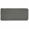 vidaXL T&ecirc;te de lit capitonn&eacute;e Marron et gris clair 100 cm Pin massif
