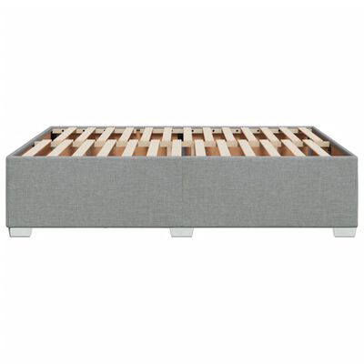 vidaXL Cadre de lit sans matelas gris clair 140x200 cm tissu