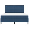 vidaXL Lit &agrave; ressorts avec matelas Bleu 180 x 200 cm tissu