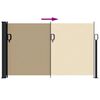 vidaXL Auvent lat&eacute;ral r&eacute;tractable beige 120x500 cm