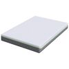 vidaXL Matelas Blanc et Gris 140 x 190 cm Tissu jacquard