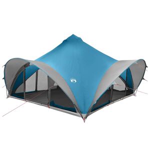 vidaXL Tente Tipi avec toit Bleu 18-Personnes Polyester et Acier