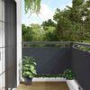 vidaXL &Eacute;cran d'intimit&eacute; de balcon anthracite 400x75 cm PVC