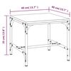 vidaXL Table d'appoint Ch&ecirc;ne fum&eacute; 40x40x35 cm Bois d'ing&eacute;nierie