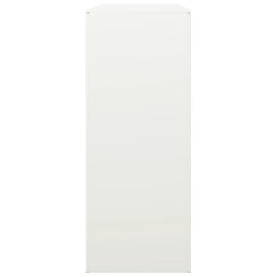 vidaXL Portant de bois de chauffage blanc 100x40x100 cm acier