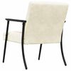 vidaXL fauteuil Cr&egrave;me 59 x 75 x 78 cm Velours