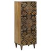 vidaXL Buffet Haut Marron 40 x 33,5 x 110 cm Bois de mangue massif